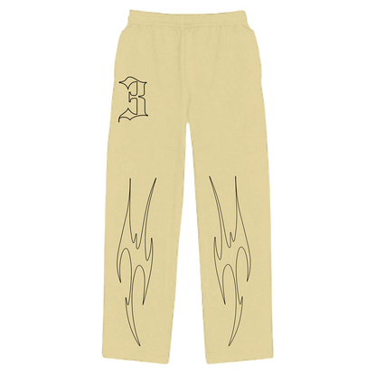 Cream Sweatpants