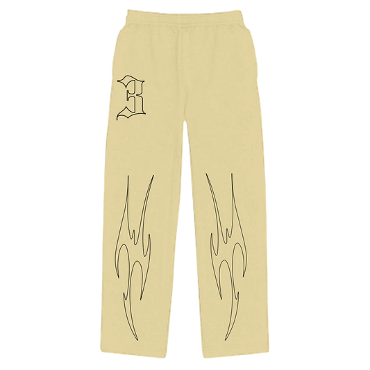 Cream Sweatpants